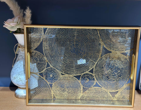 Serviertablett Gold 40x30CM