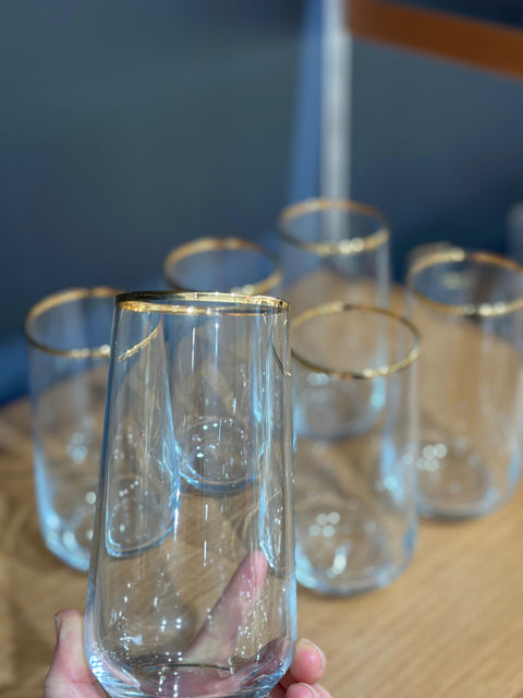 Paşabahçe Longdrinkglas Gold 6Tlg