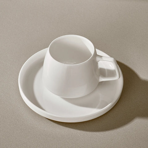 Karaca Streamline Saturn Kaffeetassen-Set für 6 Personen weiß