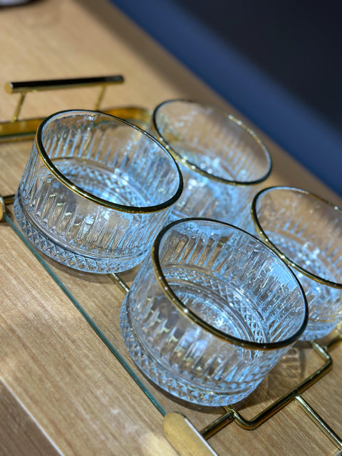 Paşabahçe Elysia Gold Schalen 4er Set