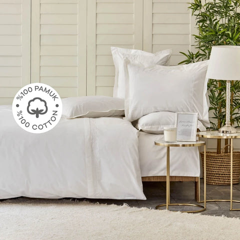 Karaca Home White Collection Nimes Bettwäsche Set