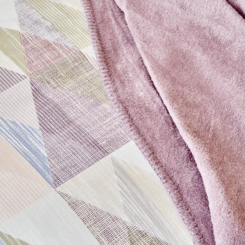 Karaca Home Frenela Lila Bettwäsche Set mit Tagesdecke