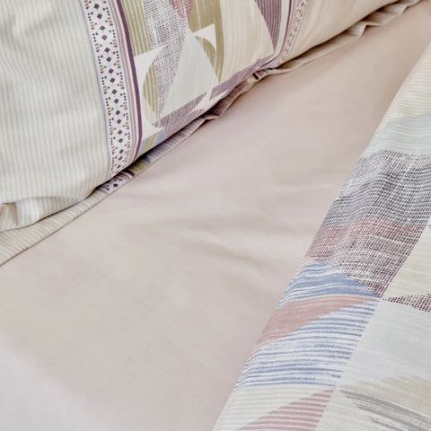Karaca Home Frenela Lila Bettwäsche Set mit Tagesdecke