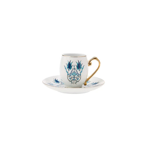 Karaca Iznik Mokkatassen Set für 6 Personen