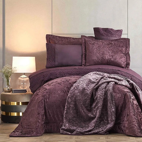 Karaca Home Valeria Best Lila Hochzeitspaket 8-teilig