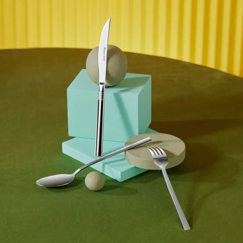 Karaca Nil Elegance 316+ Stahl Besteck Set 84 Teilig für 12 Personen