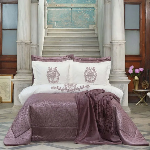 Karaca Home Benjamin Dunkelviolett Hochzeitspaket