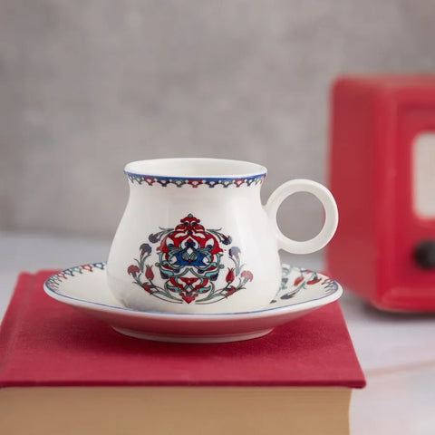 Karaca Hattat Mokkatassen-Set für 6 Personen 90 ml