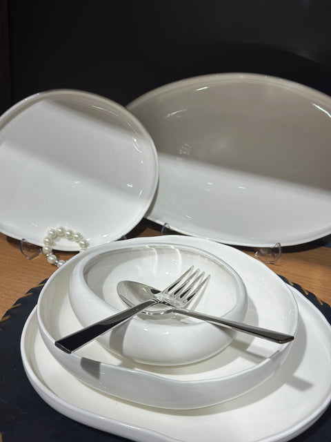 Bricard Barles weiß Geschirr-Set 25Tlg