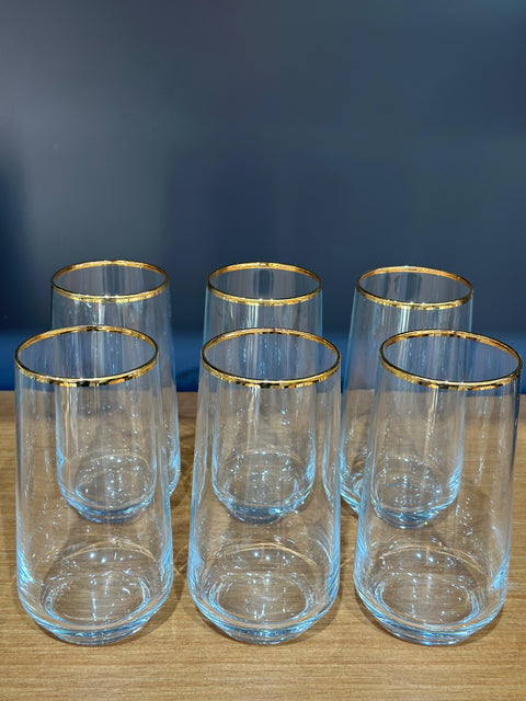 Paşabahçe Longdrinkglas Gold 6Tlg