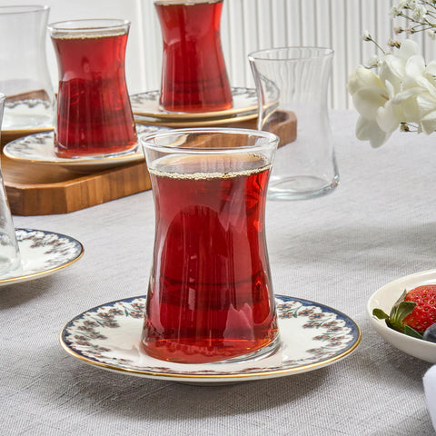 Karaca Florus Teegläser-Set 12Tlg für 6 Personen