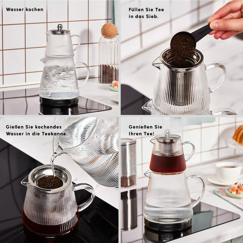 Karaca Keops Glas-Teekanne-Set