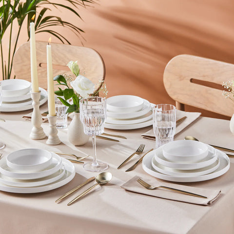 Karaca Saturn Weiß 24Tlg Geschirr-Set für 6 Personen