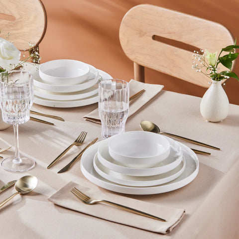 Karaca Saturn Weiß 24Tlg Geschirr-Set für 6 Personen