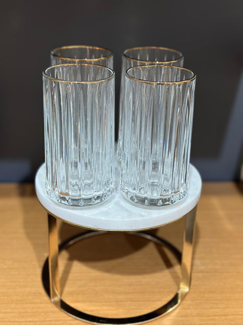 Bricard Murcia Longdrinkgläser Gold 4Tlg