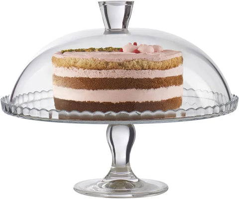 Paşabahçe Patisserie-Tortenplatte mit Haube