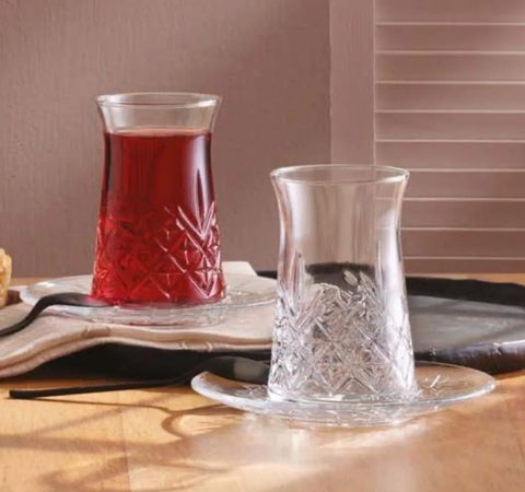 Paşabahçe Timeless Teegläser-Set 12Tlg für 6 Personen