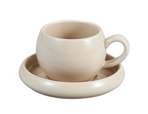 Bondy Beige Kaffeetassen-Set 4Tlg für 2Personen
