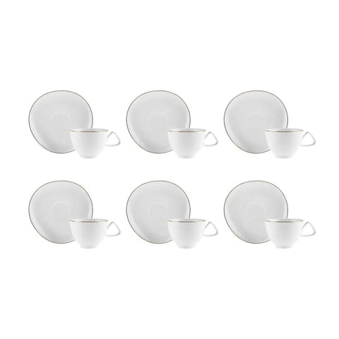 Karaca Middle Kaffeetassen-Set für 6 Personen 200ml