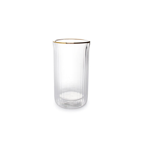 Rome Doppelwandig Becher mit Goldrand 37,5cl  2er Set