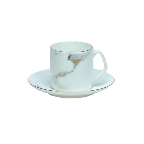 Bricard Drancy Marble Mokkatassen Set für 6 Personen