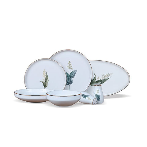 Briccard Lunel Flower Geschirrset für 6 Personen