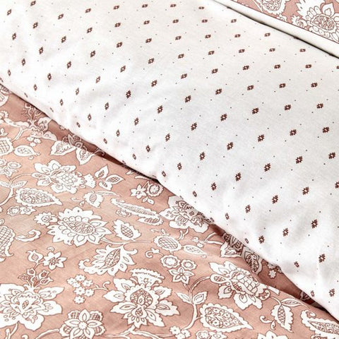 Bettwäsche Karaca Home Celerina Rosa Doppelbettwäsche
