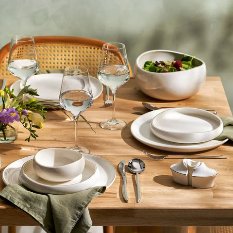 Karaca Streamline Hole Gold 59 Teiliges Für 12 Personen Tafelgeschirr Set Porzellan