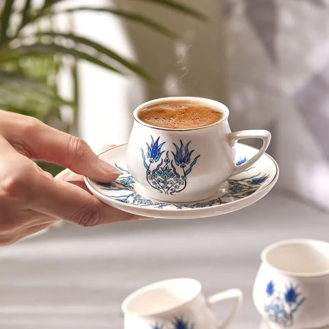 Karaca New Iznik Mokkatassen Set für 6 Personen