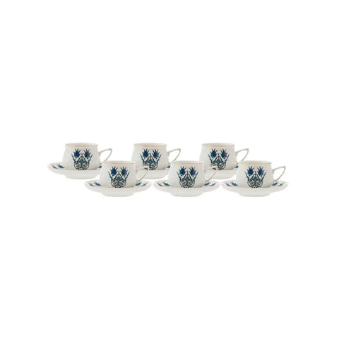 Karaca New Iznik Mokkatassen Set für 6 Personen